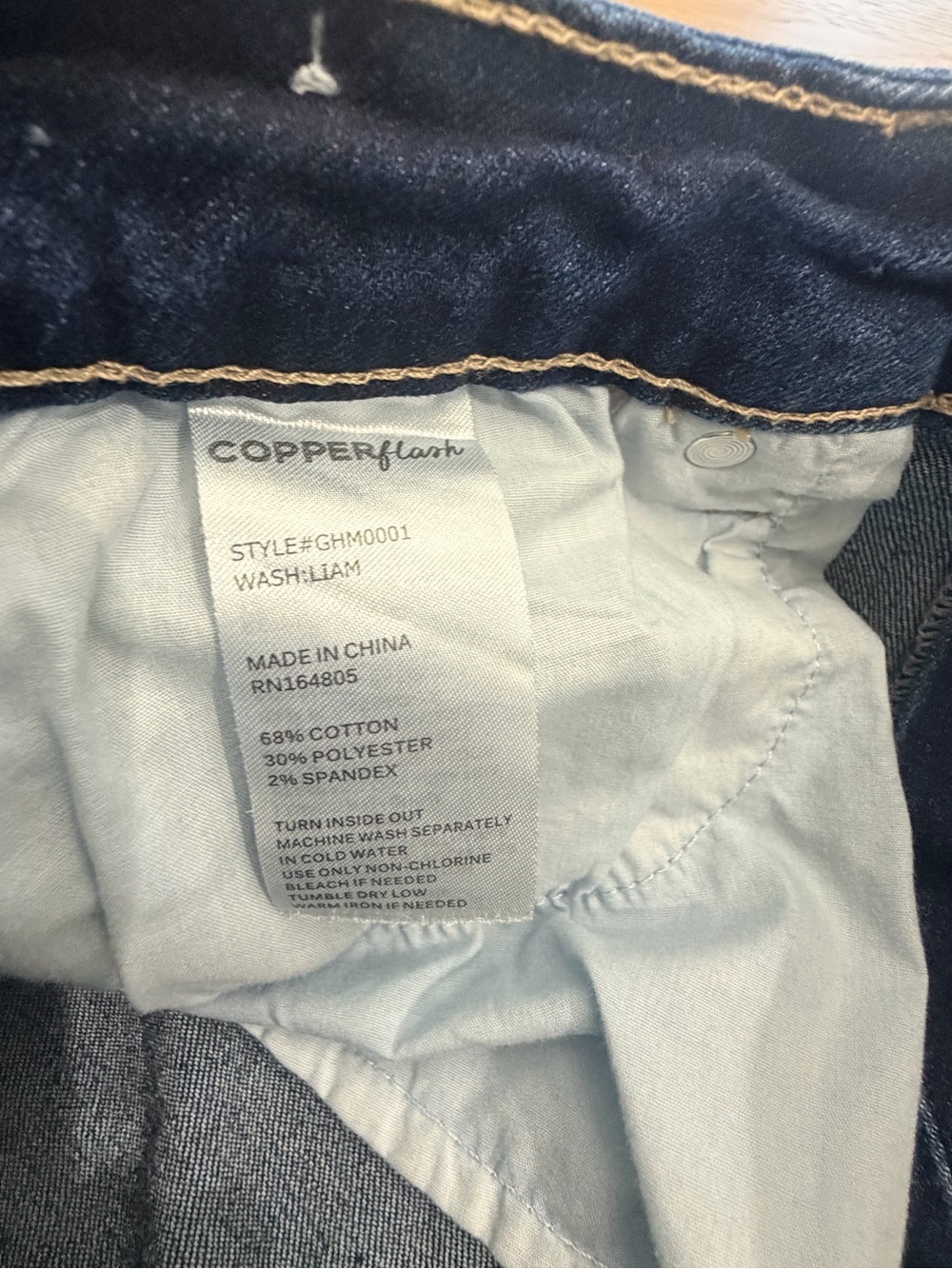Women's High-Rise Skinny Jeans in Dark Blue Wash - Picture 5 of 7